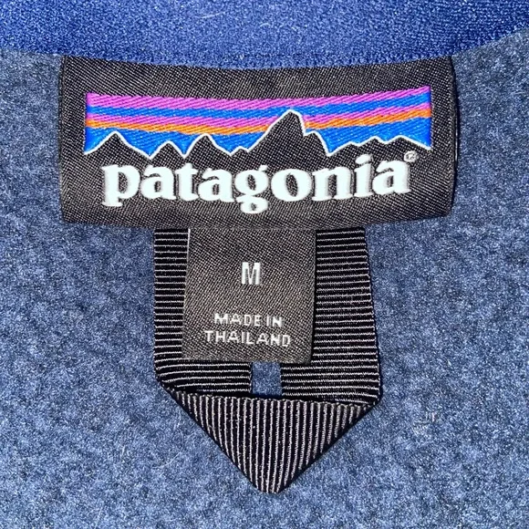 Patagonia Navy Blue Half-Zip Ski Jacket - Picture 3 of 4